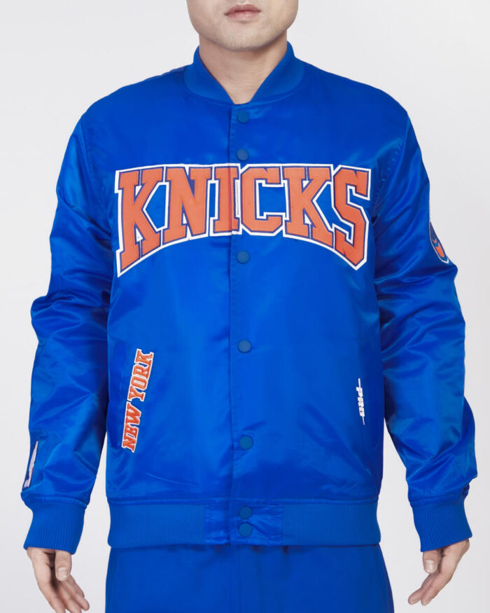 Chaqueta Satin Pro Standard 'New York Knicks Crest Emblem'