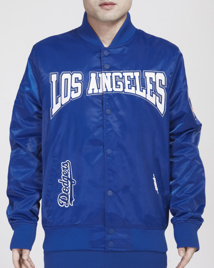 Chaqueta Satin Pro Standard 'Los Angeles Dodgers Crest Emblem'