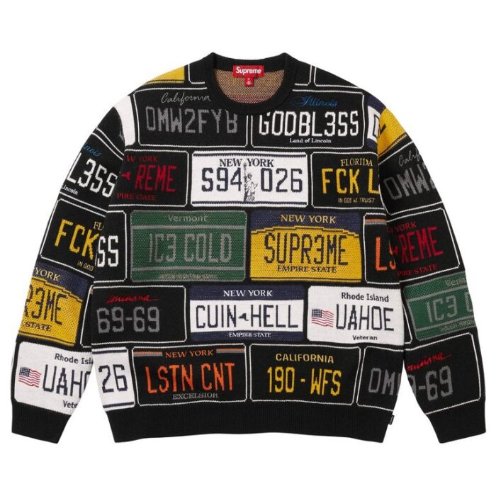 Sweater Supreme 'License Plate'