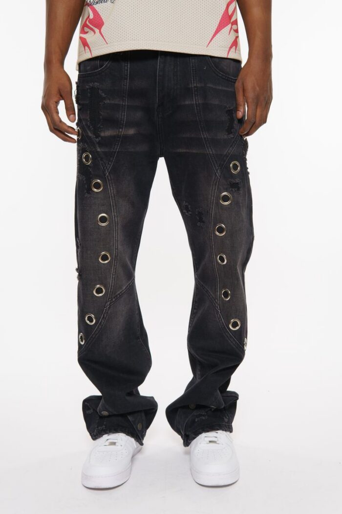 Pantalon Vicious 'Vortex Stacked Grommet' VC753 BLACK