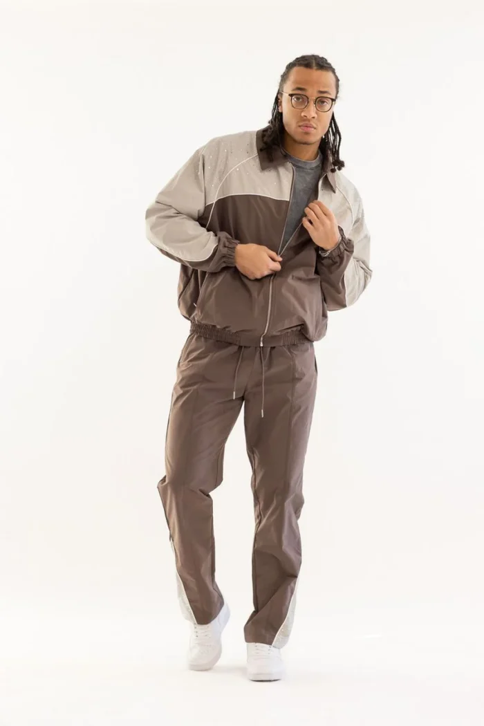 Set Kindred Clothing 'Rhinestone Nylon' Brown