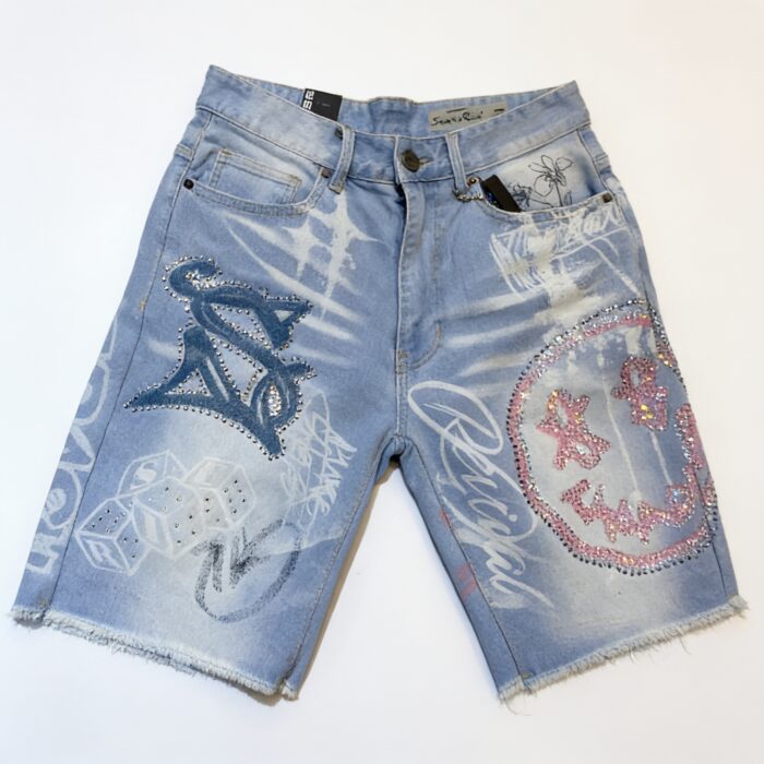 Short Denim Smoke Rise 'Doodle'