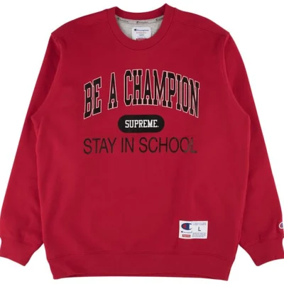 Supreme-Champion-Stay-In-School-Crewneck-Red.webp